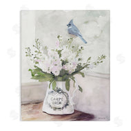 Stellar Design Studio | Blue Cardinal on Spring Bouquet
