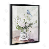 Stellar Design Studio | Blue Cardinal on Spring Bouquet