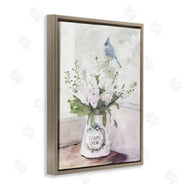 Stellar Design Studio | Blue Cardinal on Spring Bouquet