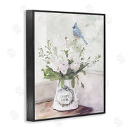 Stellar Design Studio | Blue Cardinal on Spring Bouquet