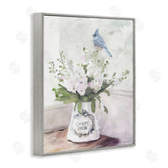 Stellar Design Studio | Blue Cardinal on Spring Bouquet