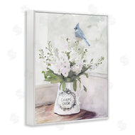 Stellar Design Studio | Blue Cardinal on Spring Bouquet