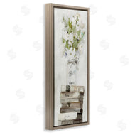 Stellar Studio | White Florals on Distressed Books