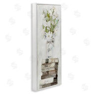 Stellar Studio | White Florals on Distressed Books