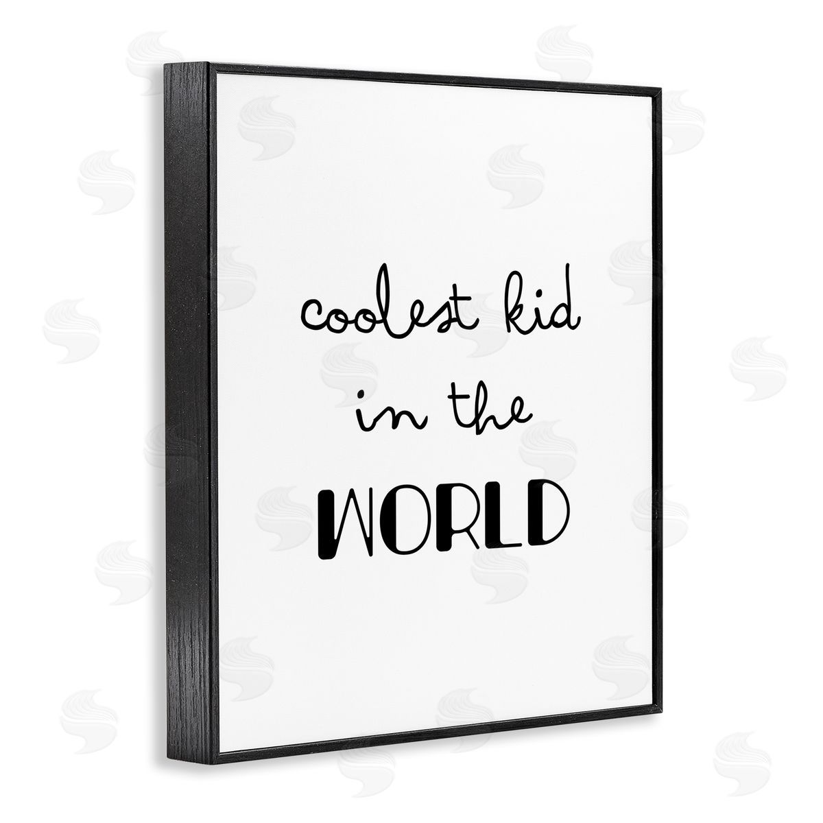 Coolest Kid In the World Black Frame Print Wall Art, Home Decor by Seven Trees