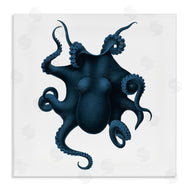 Seven Trees | Minimal Blue Octopus Aerial