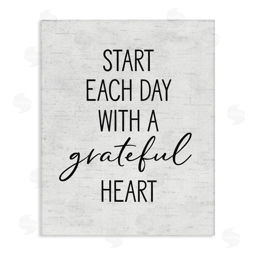 Lettered and Lined | Start Each Day with Grateful Heart
