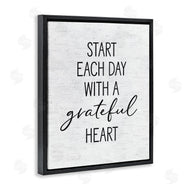 Lettered and Lined | Start Each Day with Grateful Heart