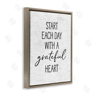 Lettered and Lined | Start Each Day with Grateful Heart