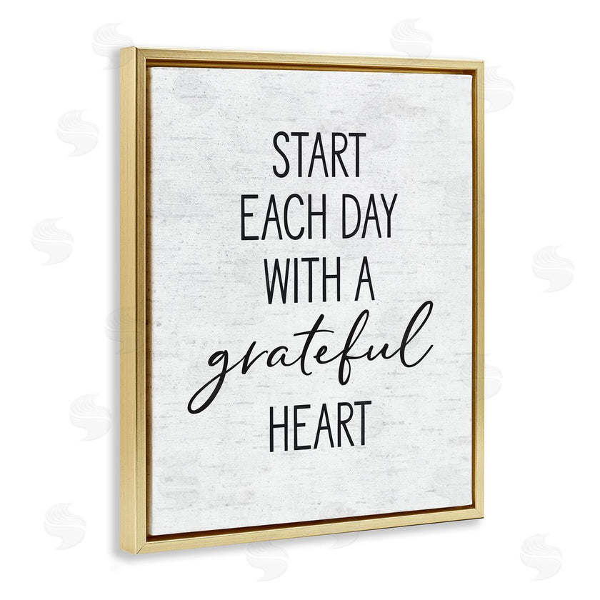 Lettered and Lined | Start Each Day with Grateful Heart