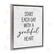 Lettered and Lined | Start Each Day with Grateful Heart