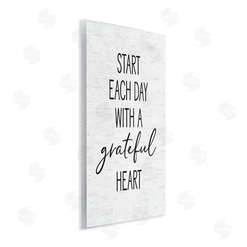 Lettered and Lined | Start Each Day with Grateful Heart