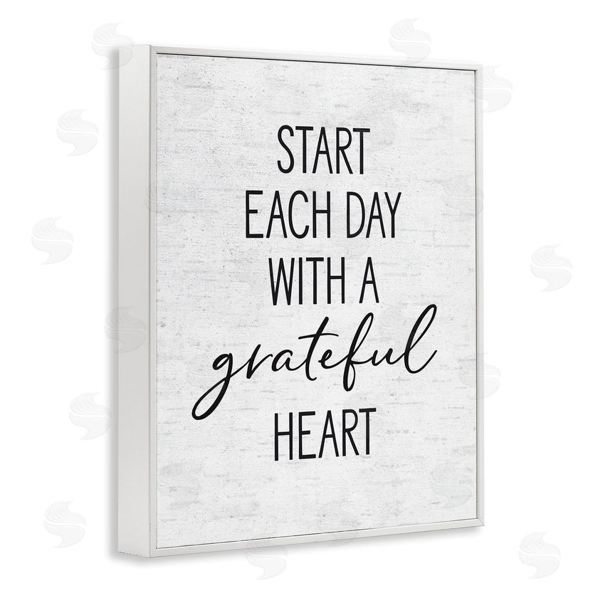 Lettered and Lined | Start Each Day with Grateful Heart