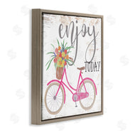 Ziwei Li | Enjoy Today Pink Bicycle