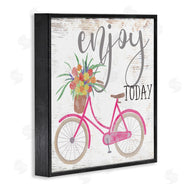 Ziwei Li | Enjoy Today Pink Bicycle