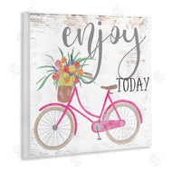 Ziwei Li | Enjoy Today Pink Bicycle