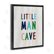 Stupell Studio | Little Man Cave Multi-Color Text