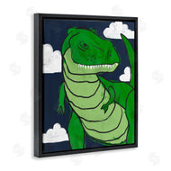 Stupell Studio | T-Rex Dinosaur over Blue Sky