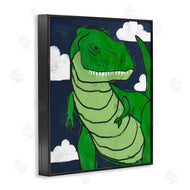 Stupell Studio | T-Rex Dinosaur over Blue Sky