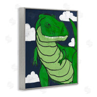 Stupell Studio | T-Rex Dinosaur over Blue Sky