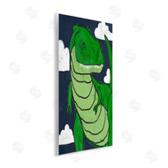 Stupell Studio | T-Rex Dinosaur over Blue Sky