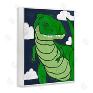 Stupell Studio | T-Rex Dinosaur over Blue Sky