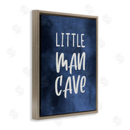 Stupell Studio | Little Man Cave Blue Watercolor