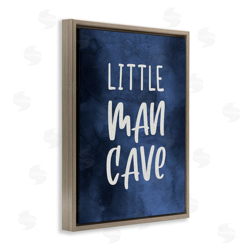 Stupell Studio | Little Man Cave Blue Watercolor