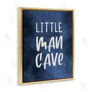 Stupell Studio | Little Man Cave Blue Watercolor