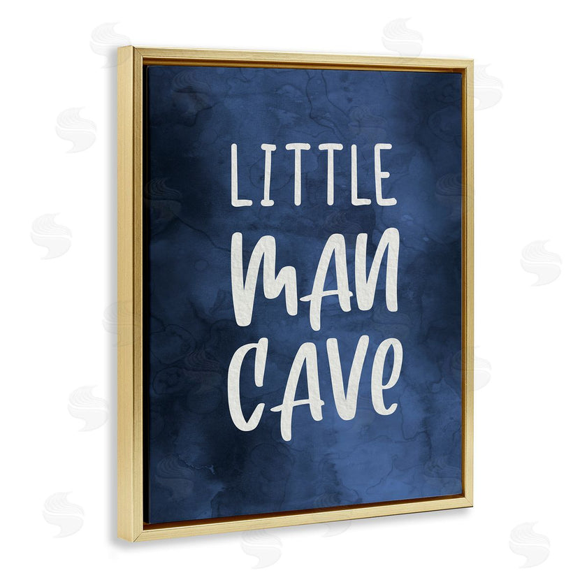 Stupell Studio | Little Man Cave Blue Watercolor