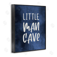 Stupell Studio | Little Man Cave Blue Watercolor