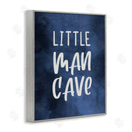 Stupell Studio | Little Man Cave Blue Watercolor