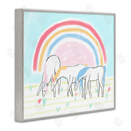 Stupell Studio | Unicorn Trio under Rainbow