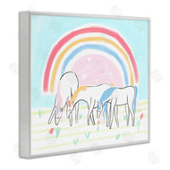 Stupell Studio | Unicorn Trio under Rainbow