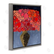 Ruth Fromstein | Abstract Red Florals in Vase