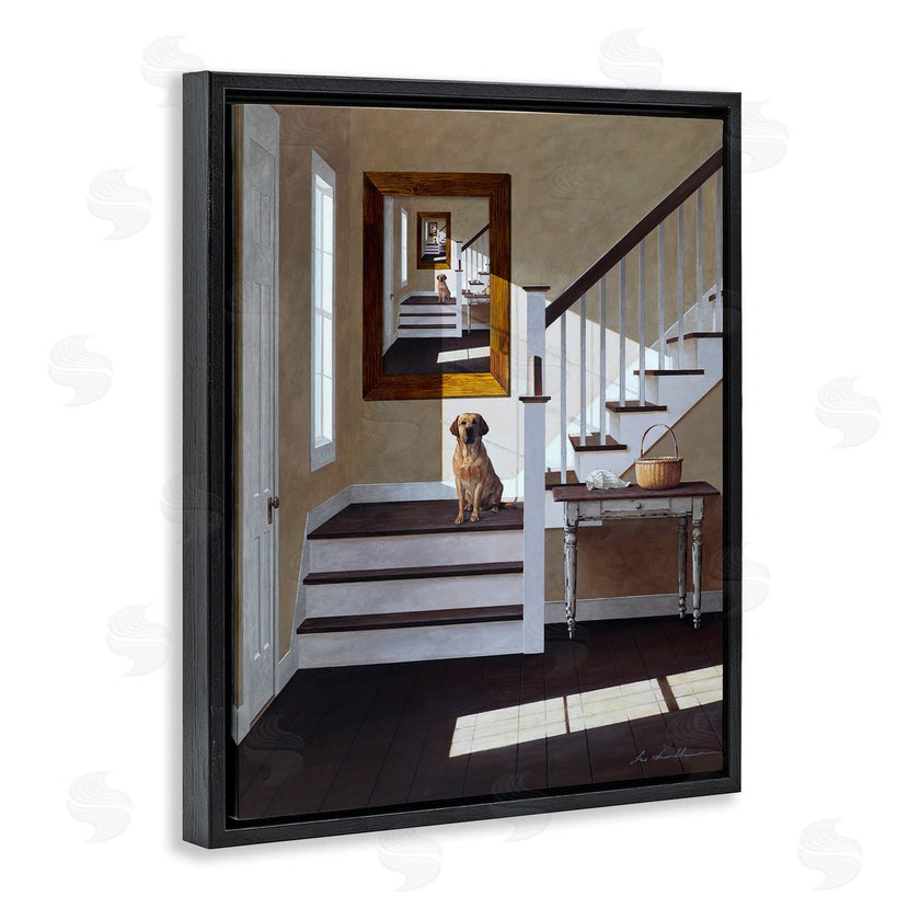 Zhen-Huan Lu | Dog on Country Staircase