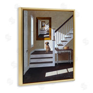 Zhen-Huan Lu | Dog on Country Staircase