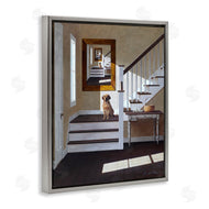 Zhen-Huan Lu | Dog on Country Staircase