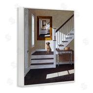Zhen-Huan Lu | Dog on Country Staircase
