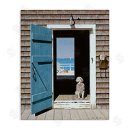 Zhen-Huan Lu | Dog Between Coastal Doorways