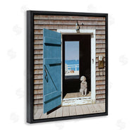 Zhen-Huan Lu | Dog Between Coastal Doorways