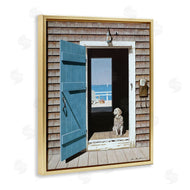 Zhen-Huan Lu | Dog Between Coastal Doorways