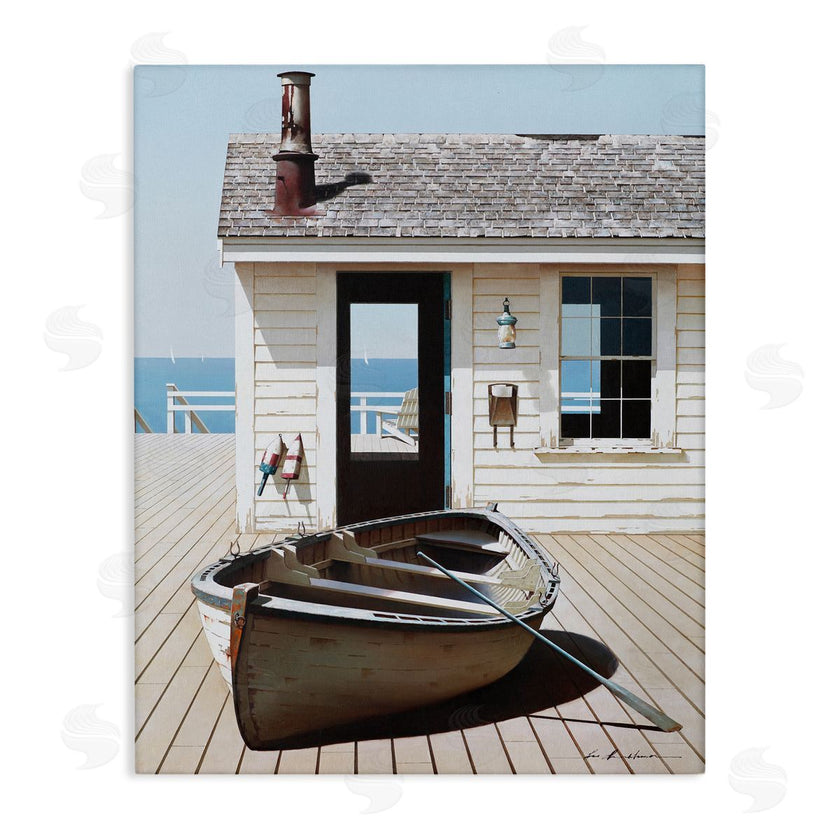 Zhen-Huan Lu | Boat Resting On Boardwalk
