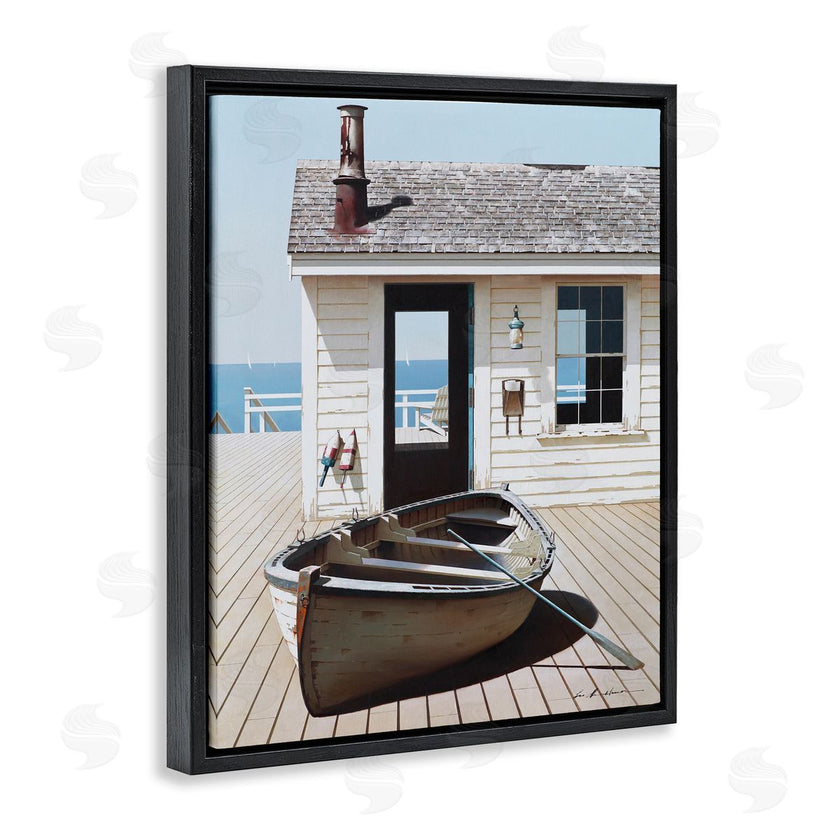 Zhen-Huan Lu | Boat Resting On Boardwalk