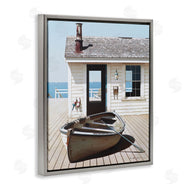 Zhen-Huan Lu | Boat Resting On Boardwalk