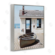 Zhen-Huan Lu | Boat Resting On Boardwalk