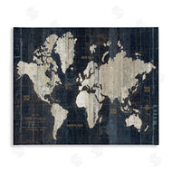 Wild Apple Portfolio | Distressed Antique World Map