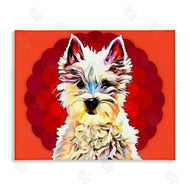 Kim Curinga | Westie Dog Red Pop Art
