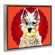 Kim Curinga | Westie Dog Red Pop Art