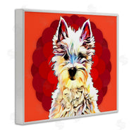 Kim Curinga | Westie Dog Red Pop Art